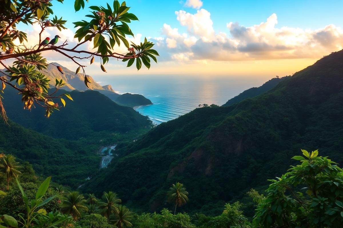 Panama tropical landscape